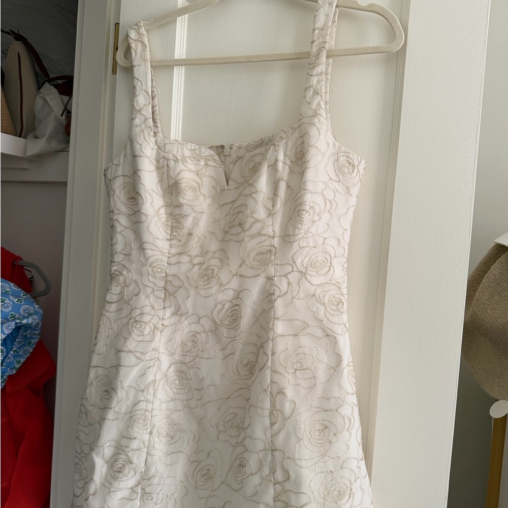 Destiny Mini Dress in Ivory